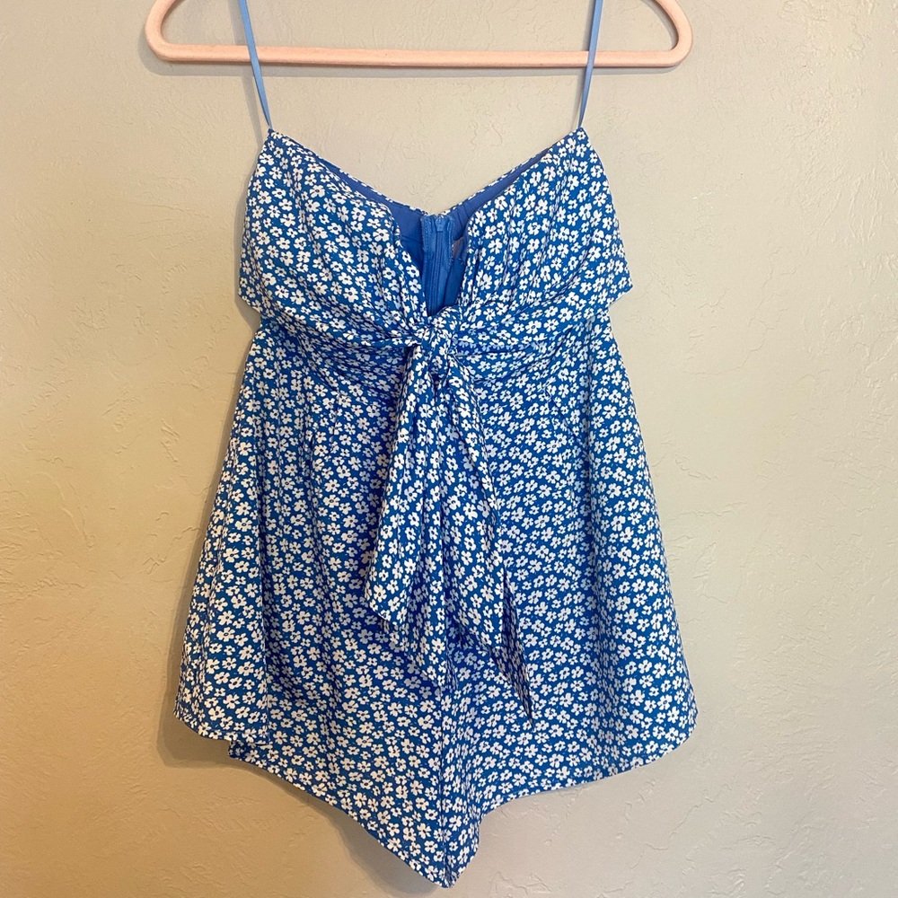 Pink Lily Strapless Romper